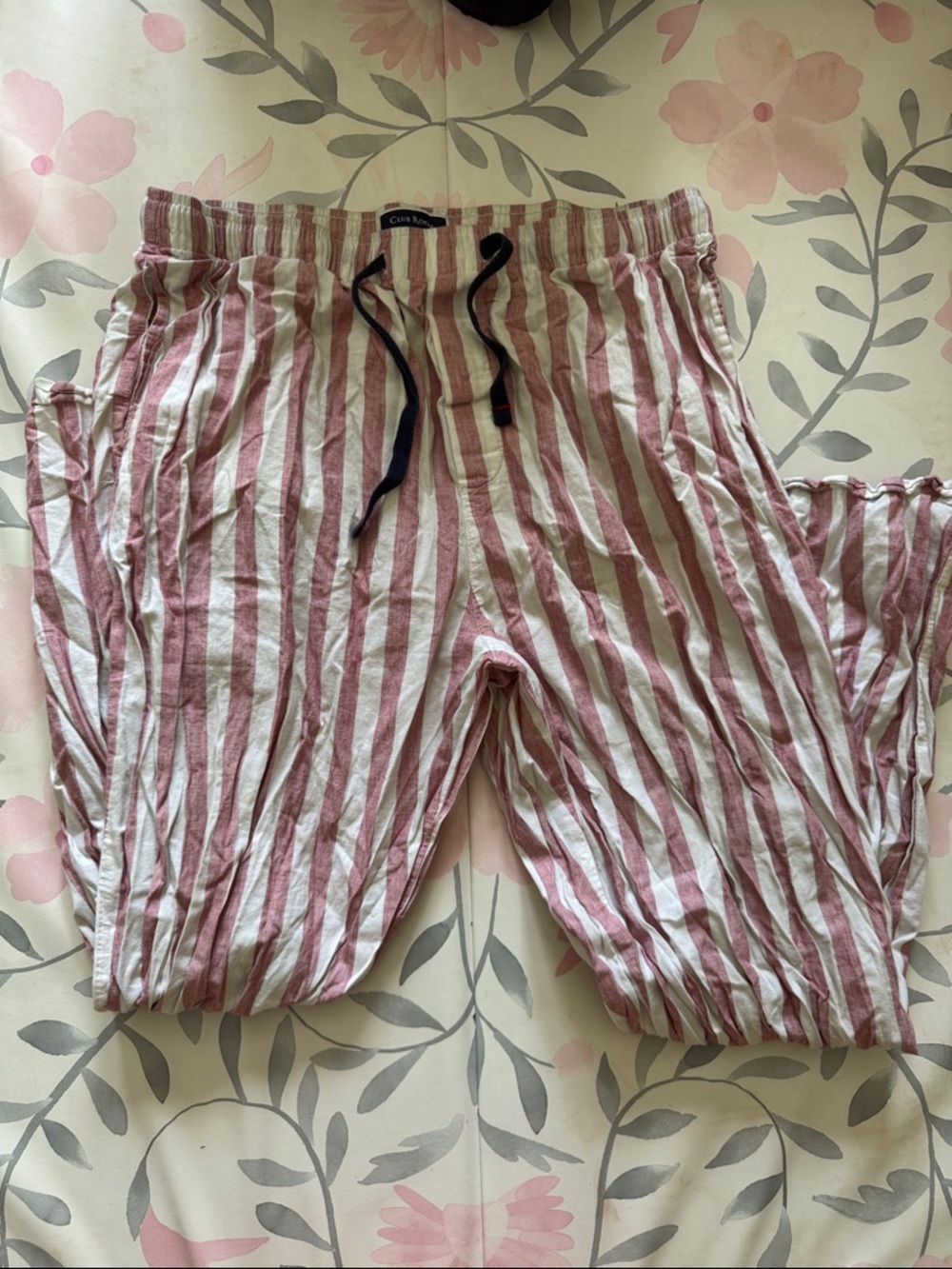 Club Room Red and White Striped Lounge Pants